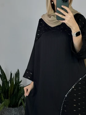مانتو کفتان مشکی ماهانا
