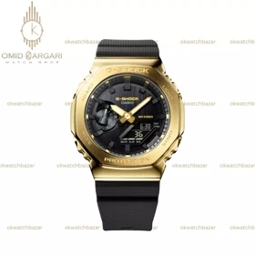 ساعت مچی کاسیو جی-شاک بند مشکی قاب طلایی Casio G-Shock 2100G - 1A9ER