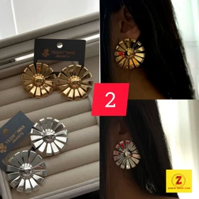 گوشواره فانتزی زنانه بزرگ دفرمه
