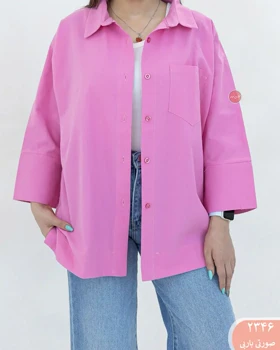 مانتو رنگی تک جیب 2346