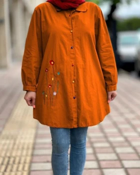 مانتو دکمه رنگی