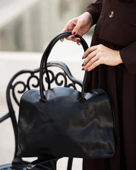 کیف رودوشی چرم پاکتی 50140 (مشکی)