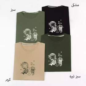 تیشرت دختر و گربه 1002023