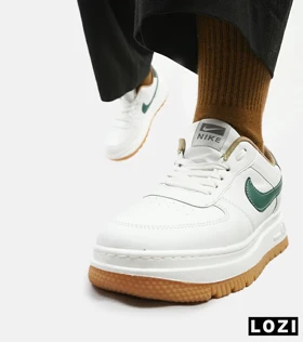 کفش مردانه و زنانه سفید سبز NIKE AIR FORCE