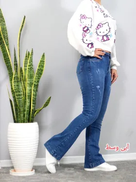 شلوار جین دمپا بوتکات زنانه