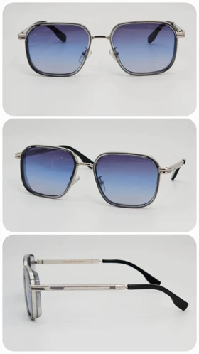 عینک آفتابی مردانه و زنانه مارک جیکوبز Marc Jacobs 2732 ضد اشعه UV400 ایتالیایی (فریم نقره ای عدسی آبی روشن)