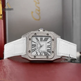 ساعت مچی کارتیه سانتوس دایموند Cartier Santos 100 diamond W