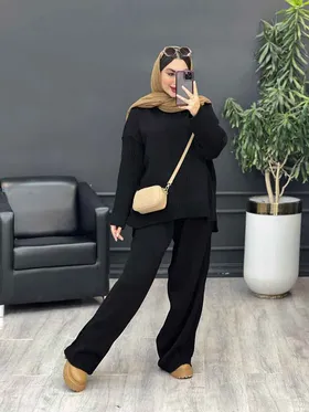 ست بافت و شلوار آیسان