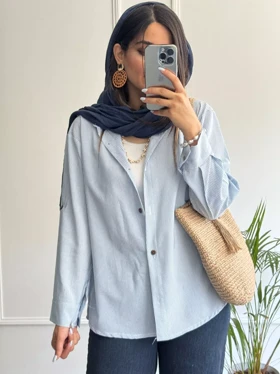 مانتو شومیزی راه راه ترندی