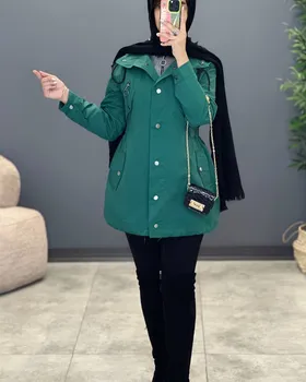 بارانی کلاه‌دار هانا