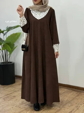 پیراهن مانتویی پاییزه نورین 4