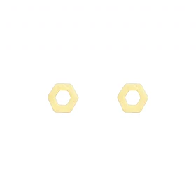 گوشواره دخترانه مدل میخی 6 ضلعی