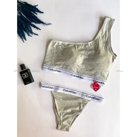 ست نیم‌تنه رومی و شورت Calvin Klein رنگ ملانژ برند EMA کد 5900
