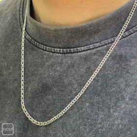 گردنبند نقره مردانه کد 0251243