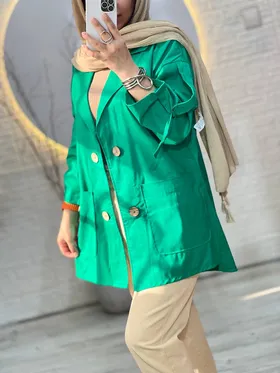 کت لینن قواره دار