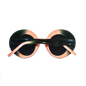 عینک گرد سبز و صورتی