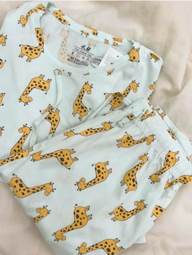 شلوار نخ و پنبه h&m