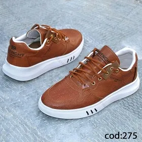 کتانی عسلی جیوانچی چرم مردانه - کد hf 275
