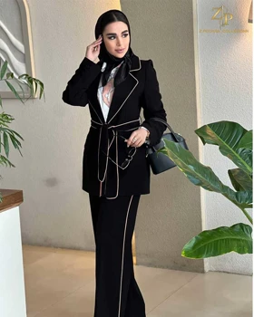 کت زنانه مجلسی مشکی لوتوس