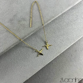 گوشواره زنانه بخیه ای طرح بینهایت 20420