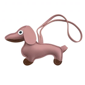 آویز کیف شیک طرح سگ چرمی، همراه دوست‌داشتنی شما