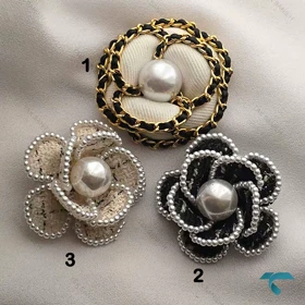 گلسینه پارچه ایی شنل مرواریدی GolSineh-8903-L