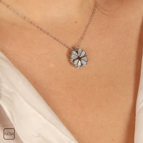 گردنبند نقره کد 2512129