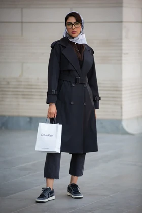 بارانی بلند 4 دکمه