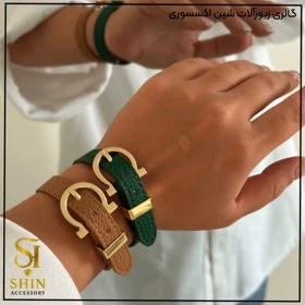 دستبند چرمی زنانه کد dzch13