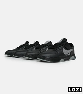 کفش کتانی مردانه و زنانه مشکی طوسی نایک NIKE AIR FORCE
