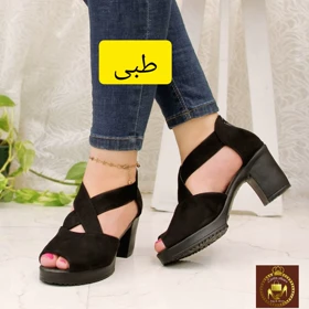 صندل پاشنه‌دار مجلسی و تابستانه زنانه رعنا