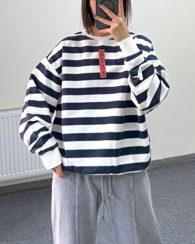 دورس راه راه سورمه ای برند pull&bear