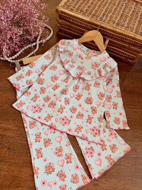 بلوز شلوار ریلی دخترانه