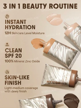 کرم پودر شیگلم مدل Dew & Done Skin Tint با SPF20 حجم 30 میل