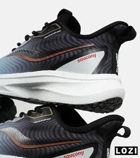 کفش کتانی طوسی آبی Saucony Ride Review