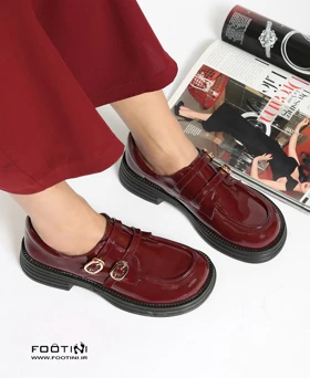 کفش کالج لوفر زنانه LVL two buckles