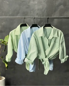 شومیز مانتویی راه راه