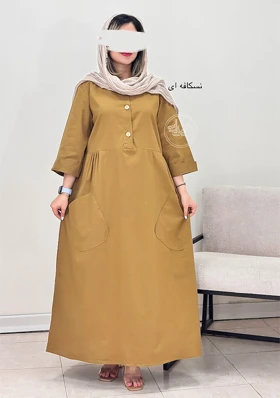 پیراهن مانتویی حنا