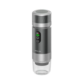 قهوه ساز شارژی قابل حمل کمپیناس گرین لاین مدل GL-CM04 ظرفیت 0.8 لیتر (طوسی تیره)