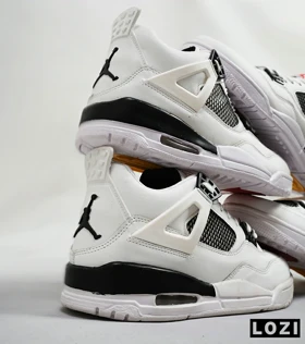 کتانی ساق‌دار مردانه سفید Nike air jordan 4