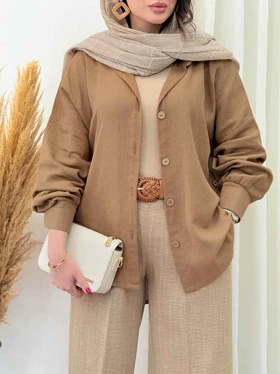 مانتو بغل سه دکمه گیتی