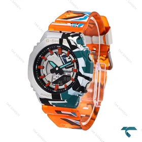 ساعت کاسیو جیشاک GM-S2100 زنانه نارنجی طرح دار G-shock-6381-L