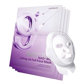 ماسک ضدچروک بایولیفتینگ شماره 9 نامبوزین numbuzin No.9 Sheet Mask NAD+ BIO Lifting-sil Full Face Mask