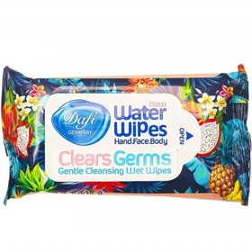 دستمال مرطوب دست و صورت دافی Dafi مدل Water Wipes با 12 برگ