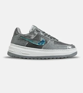 کفش کتانی مردانه و زنانه طوسی آبی NIKE dunk low steam puppet مدل 7220