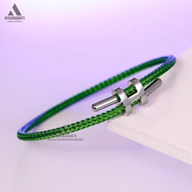 دستبند زنانه هرمس Hermes Cable Bracelet 01 (سبز)