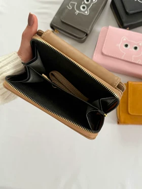 کیف پول و جاکارتی طرح گربه