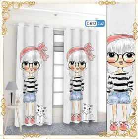 پرده پانچی اتاق کودک و نوجوان کد c-612