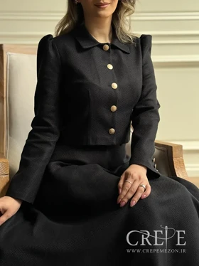 کت دامن لینن حصیری