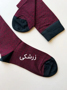 جوراب ساق بلند مردانه طرح خطی